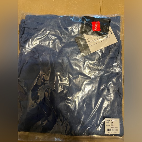 Hanes Men’s/unisex knit sleep pants color blue size XL NWT - Picture 2 of 3